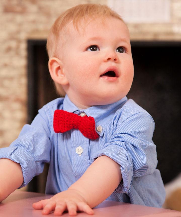 Crochet Bow Tie Pattern for Little Man