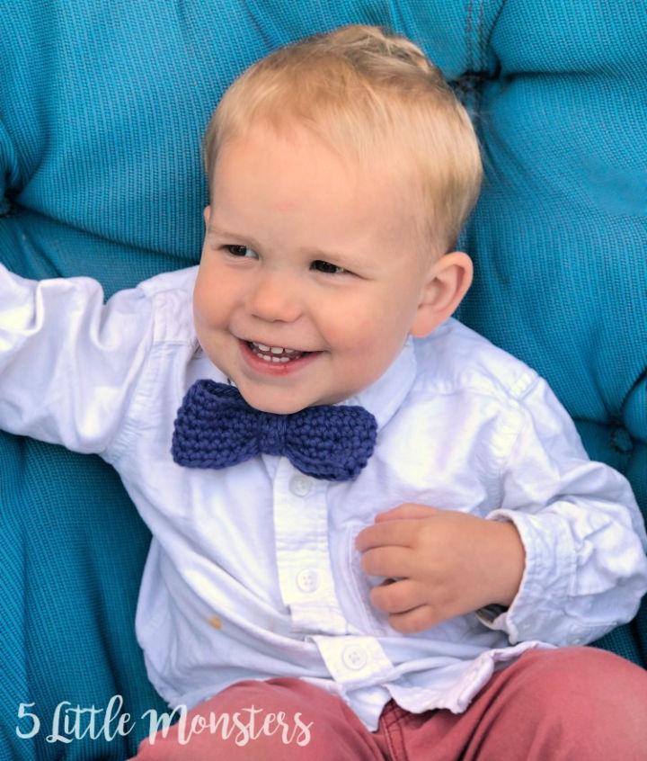 Free Crochet Bow Tie Pattern for Toddler