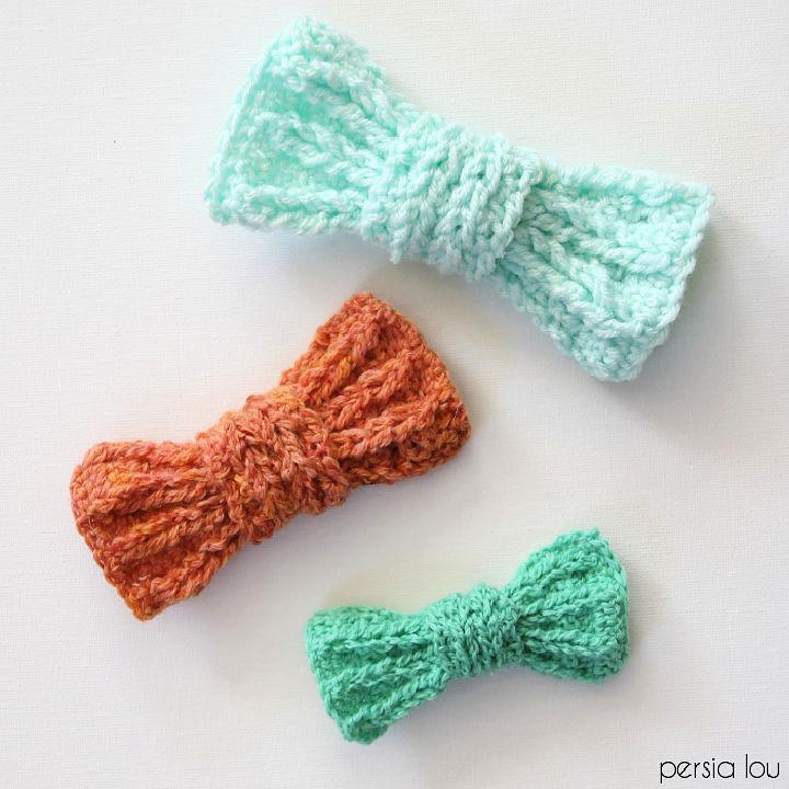 Crochet Chunky Bows Pattern