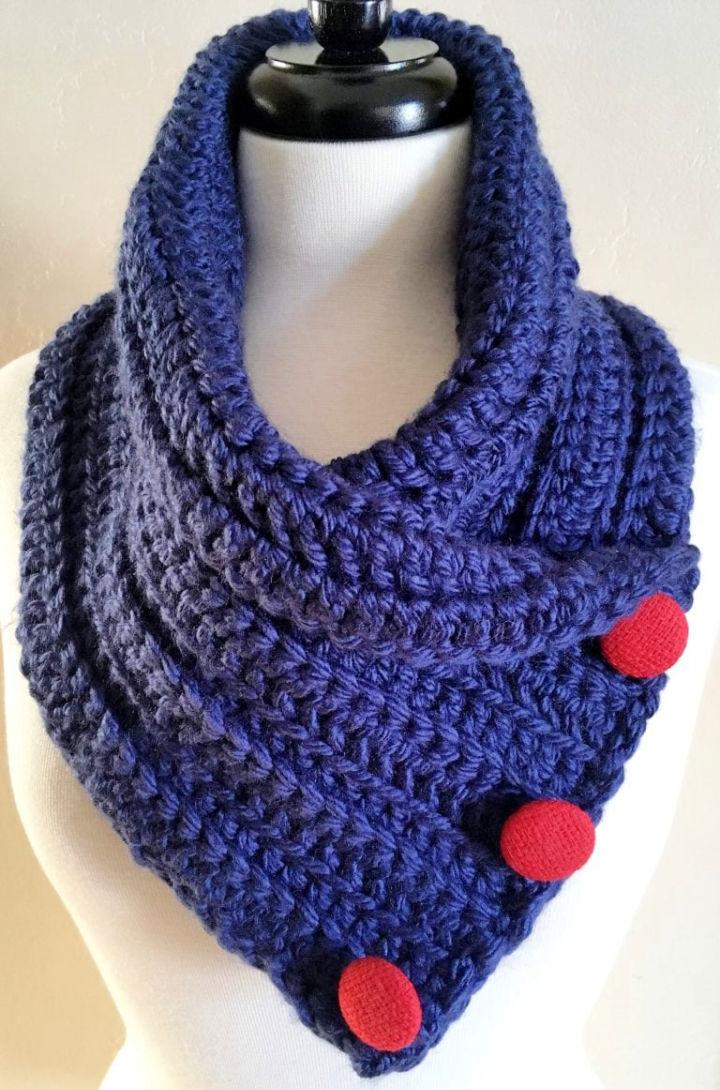 Crochet Chunky Neck Warmer - Free Pattern