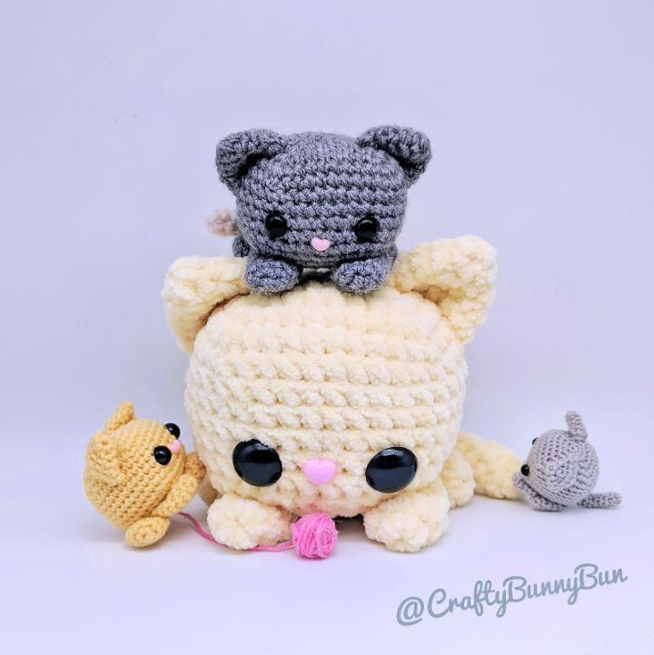Crochet Cube Kitty Cat Amigurumi Pattern