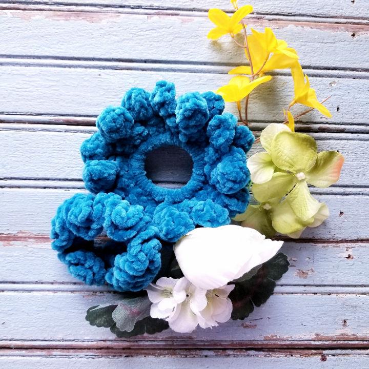 Crochet Double Blooms Scrunchie Pattern