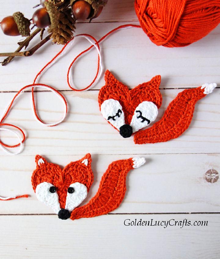 Quick and Easy Crochet Fox Applique Pattern