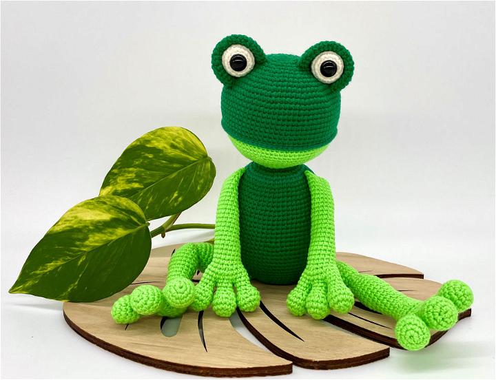 Adorable Crochet Frederick the Frog Pattern