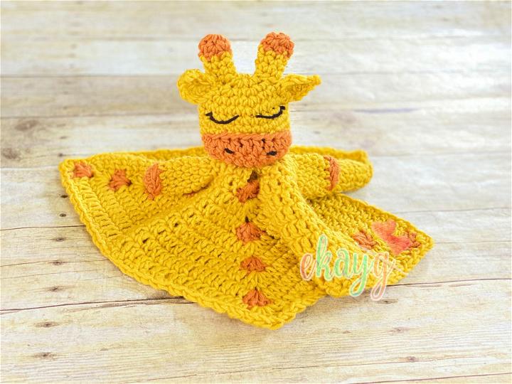 Crochet Giraffe Lovey Puppet Idea