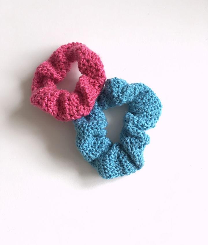Crochet Hair Scrunchie Pattern For Beginners