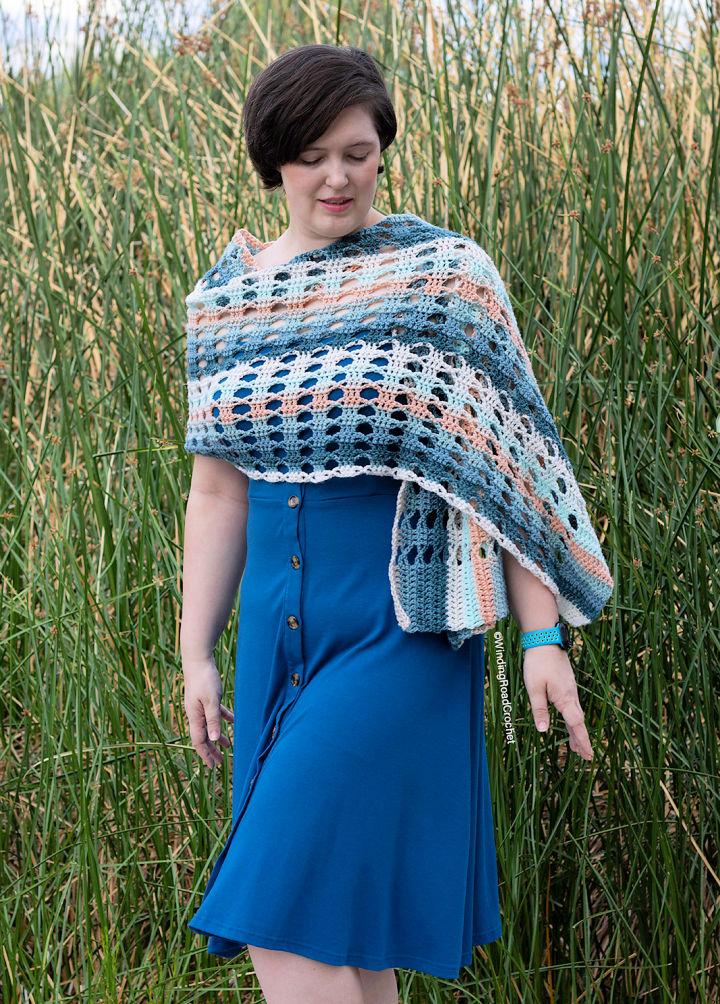 Free Crochet Lightweight Lace Shawl Pattern