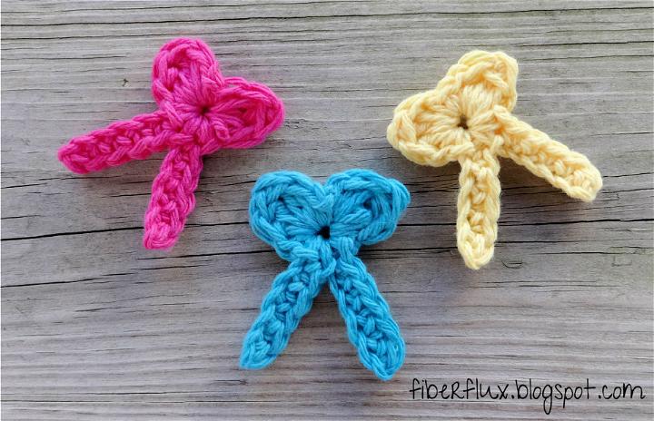 Crochet One Round Little Bows Pattern