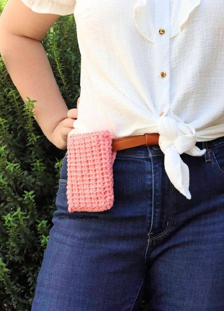 Crocheting a Phone Hip Pouch - Free Pattern