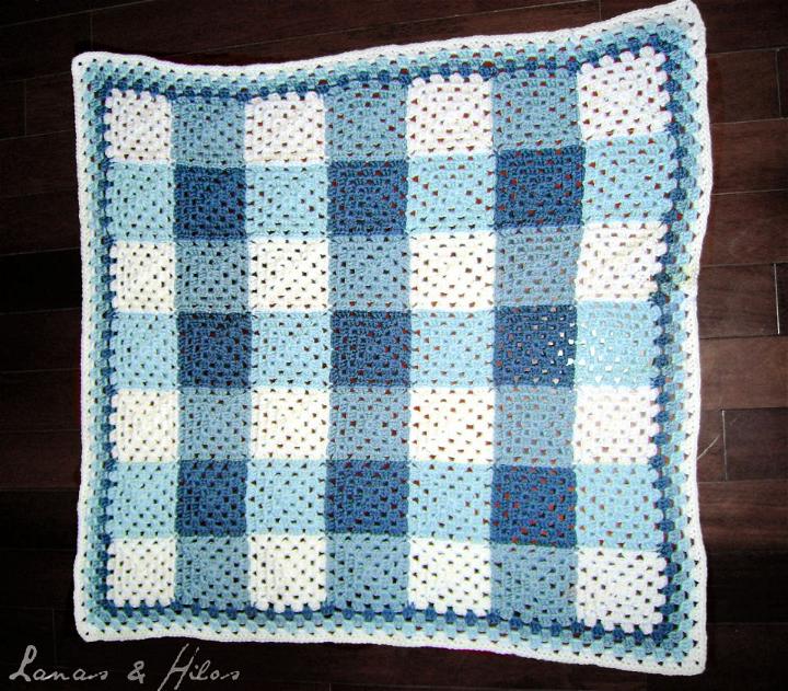 Free Printable Crochet Plaid Granny Blanket Pattern