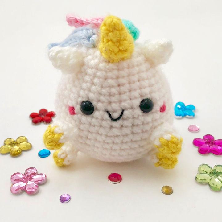 Fastest Crochet Pudgy Unicorn Amigurumi Pattern