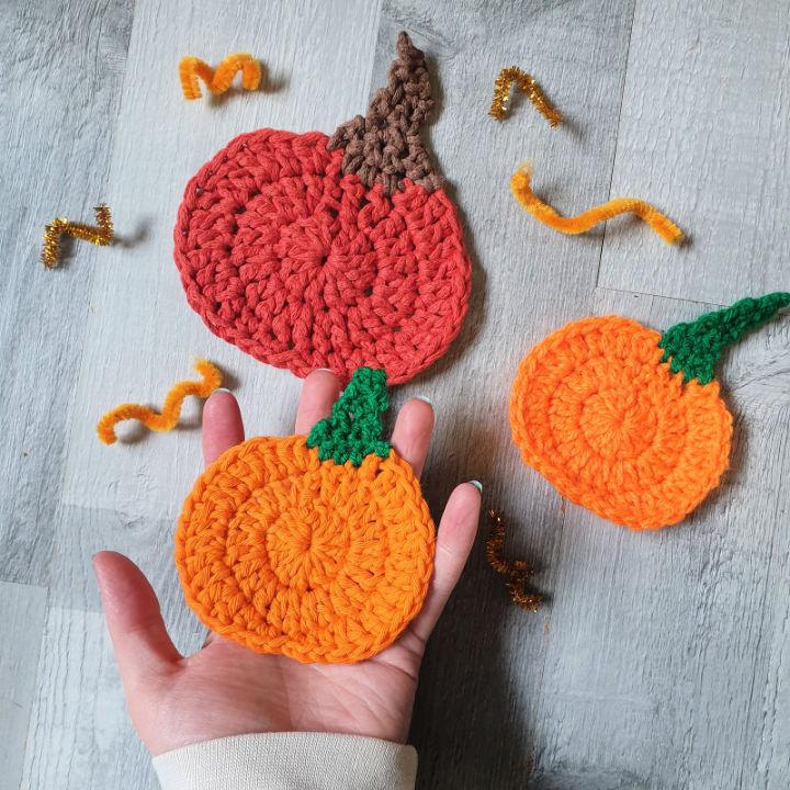 How To Make Pumpkin Coaster - Free Crochet Pattern