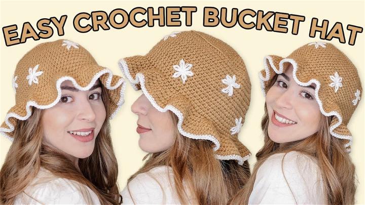 Crochet Ruffle Bucket Hat Pattern