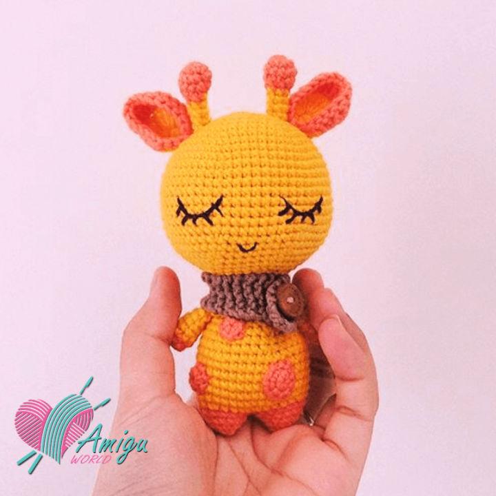 Cute Crochet Sleeping Giraffe Amigurumi Pattern