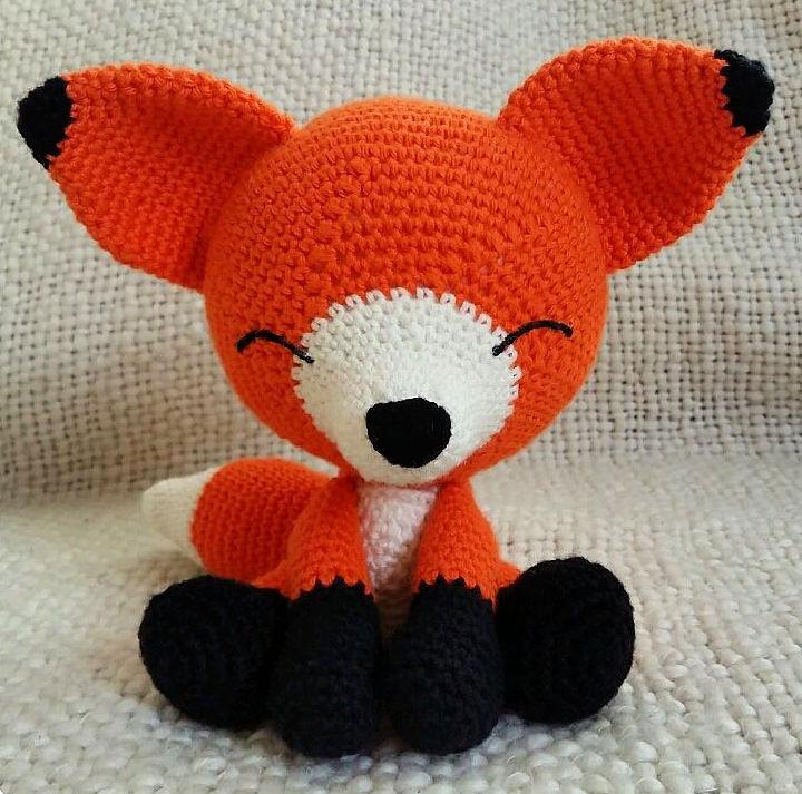 Cute Crochet Sleepy Fox Pattern