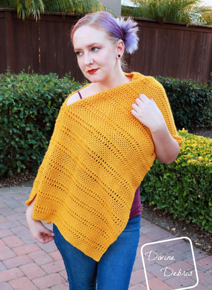 Free Crochet Whitney Poncho Pattern