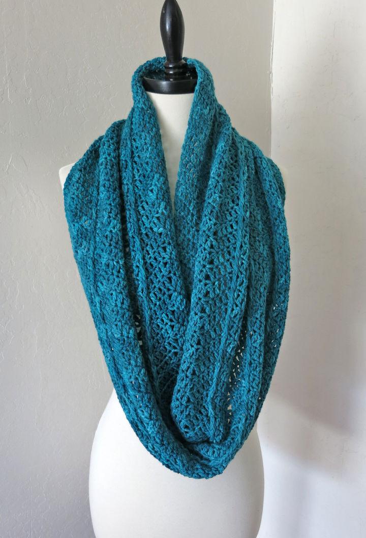 Crochet Winter Wrap Infinity Shawl Pattern