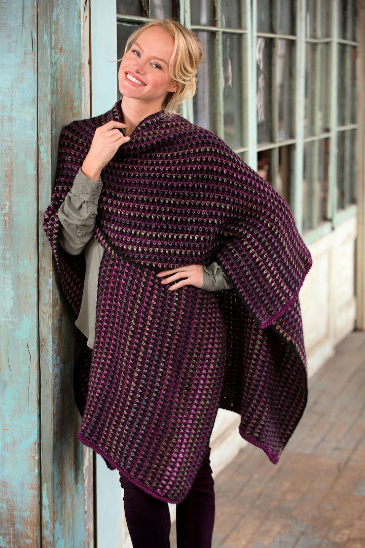 Crochet Wrap Around Shawl - PDF Pattern