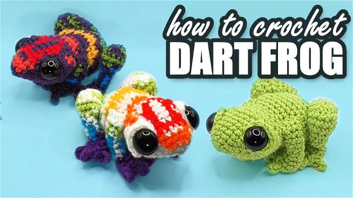 Unique Free Crochet Rainbow Frog Pattern