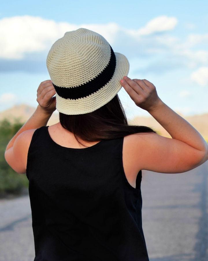 Crocheted Beach Day Bucket Hat - Free Pattern