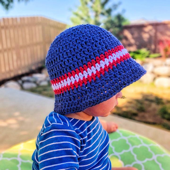 Crocheted Sun and Sand Bucket Hat