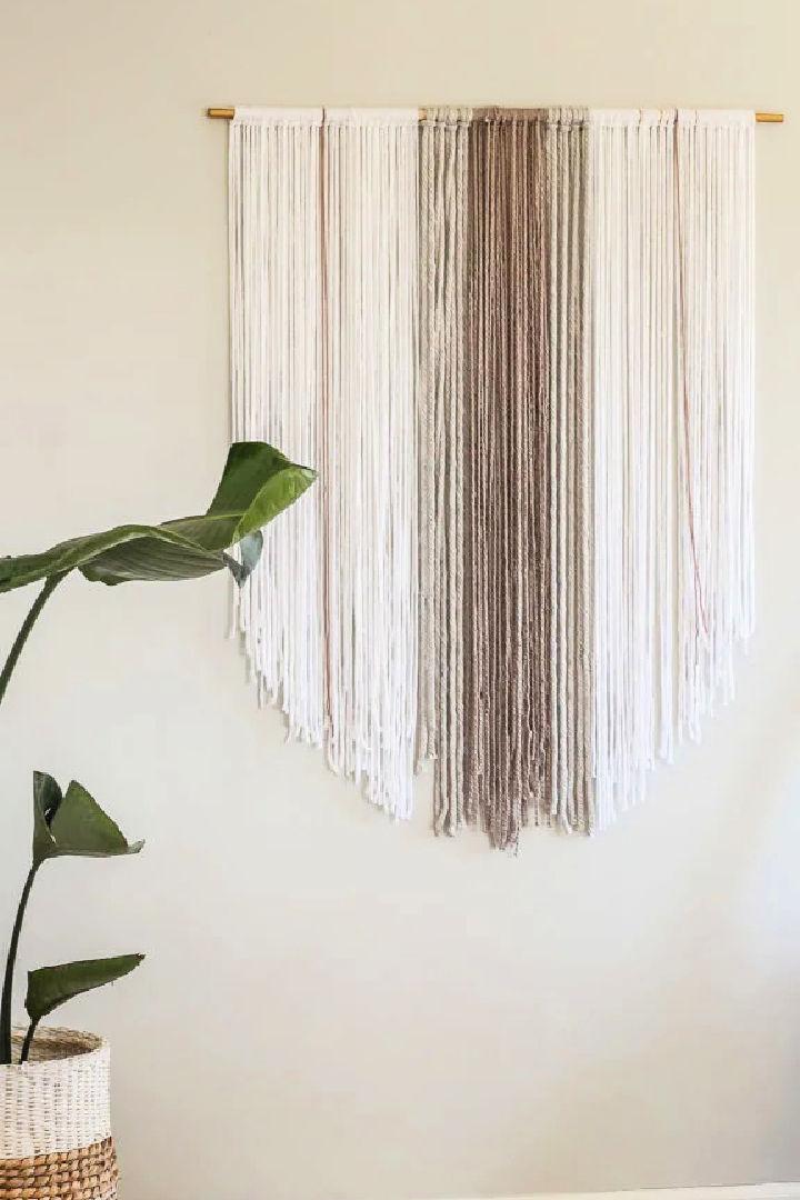 DIY Woven Tapestry Wall Hanging