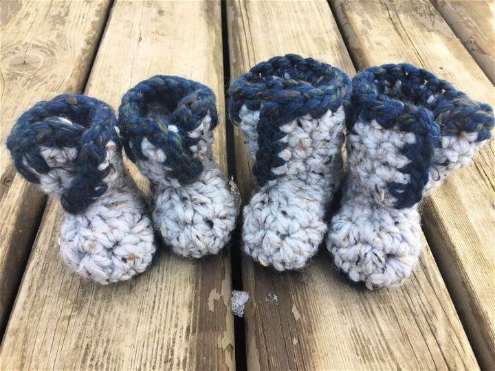 Thread Crochet Booties Pattern for Toddlers