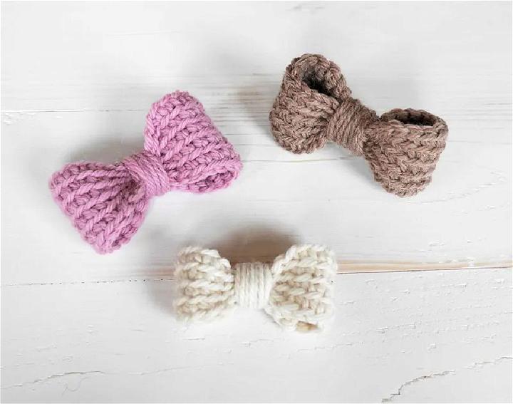 Easy Crochet Small Bow Pattern