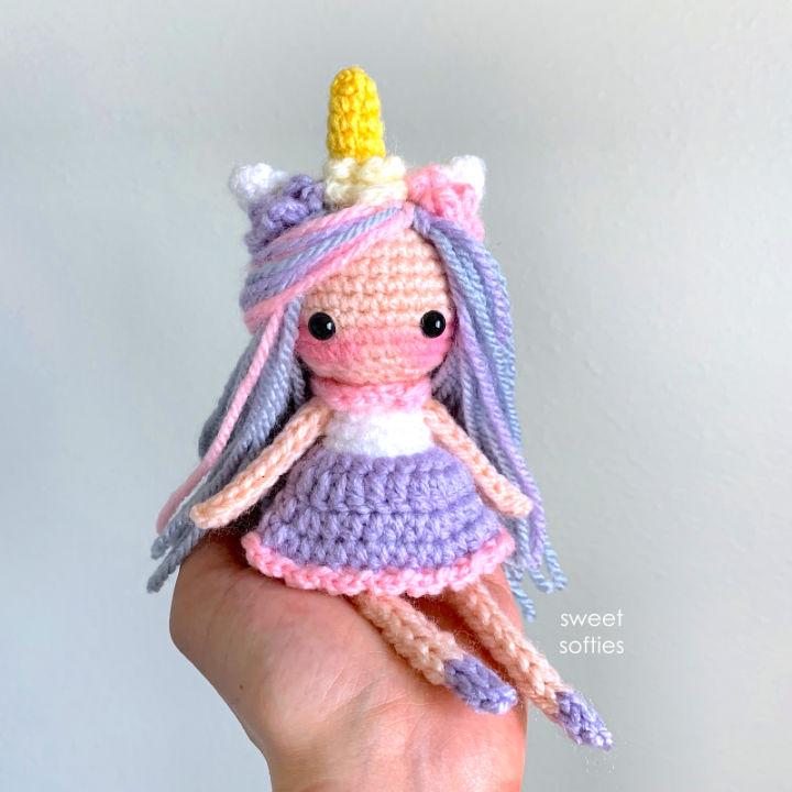 Easy Crochet Unicorn Pixie Doll Pattern