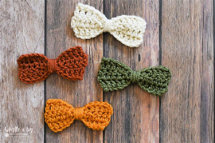 Free Crochet Baby Bow Pattern