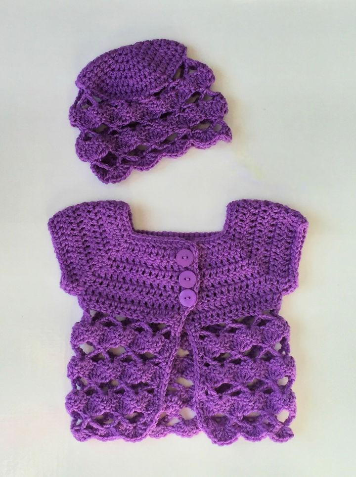 Fastest Crochet Baby Summer Sweater Set Pattern