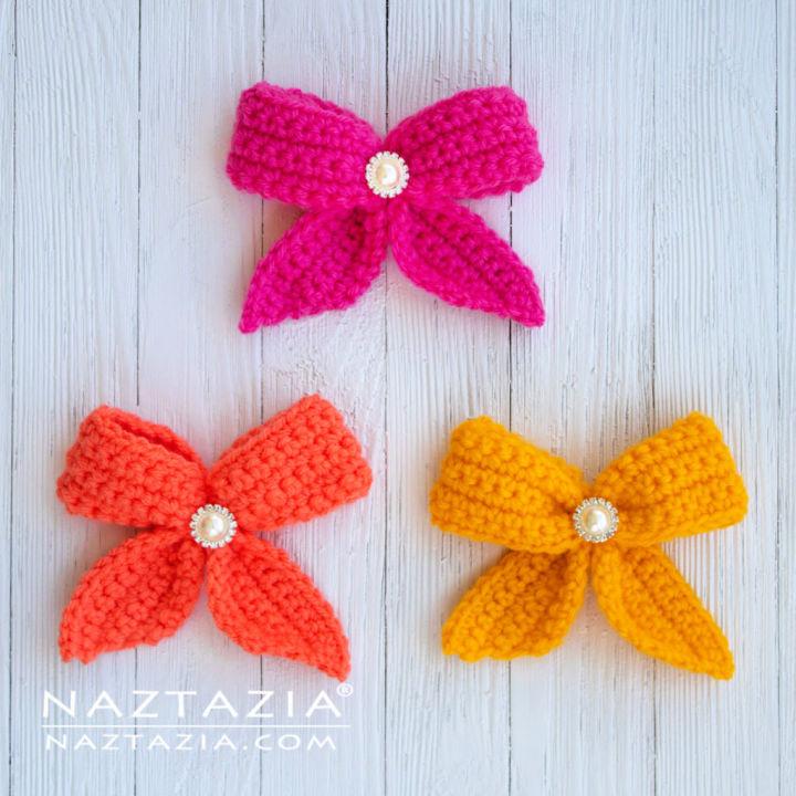 Free Crochet Bow Pattern With Tails