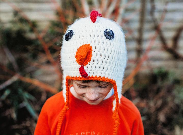 Free Crochet Chicken Hat Pattern