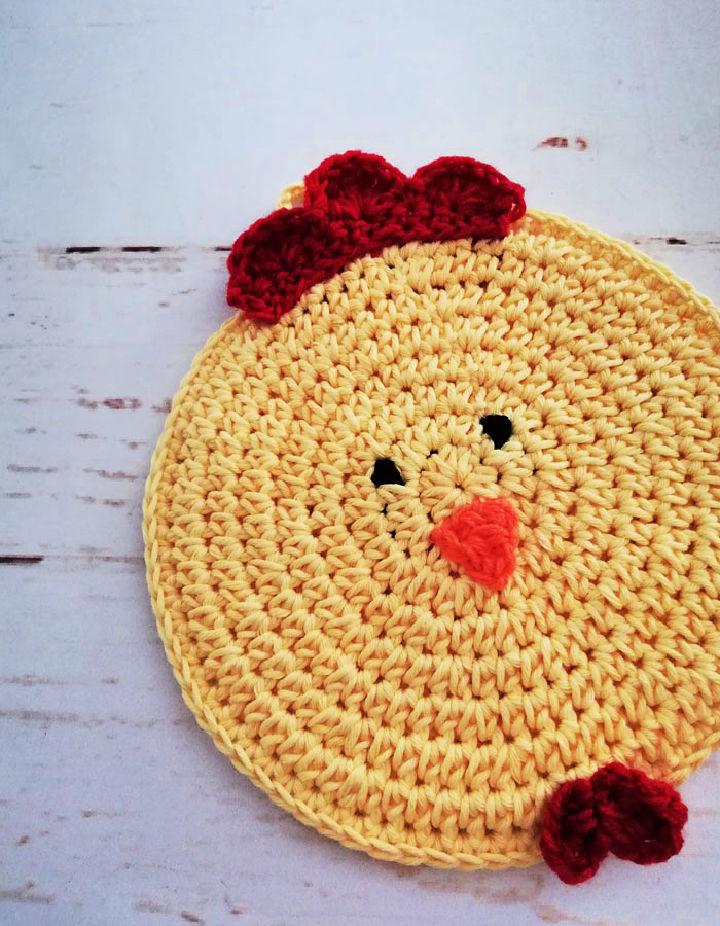 Free Crochet Chicken Potholder Pattern