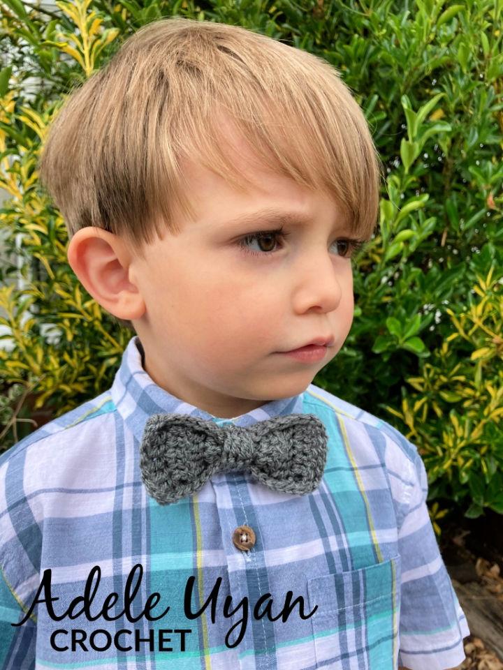 Free Crochet Childs Bow Tie Pattern