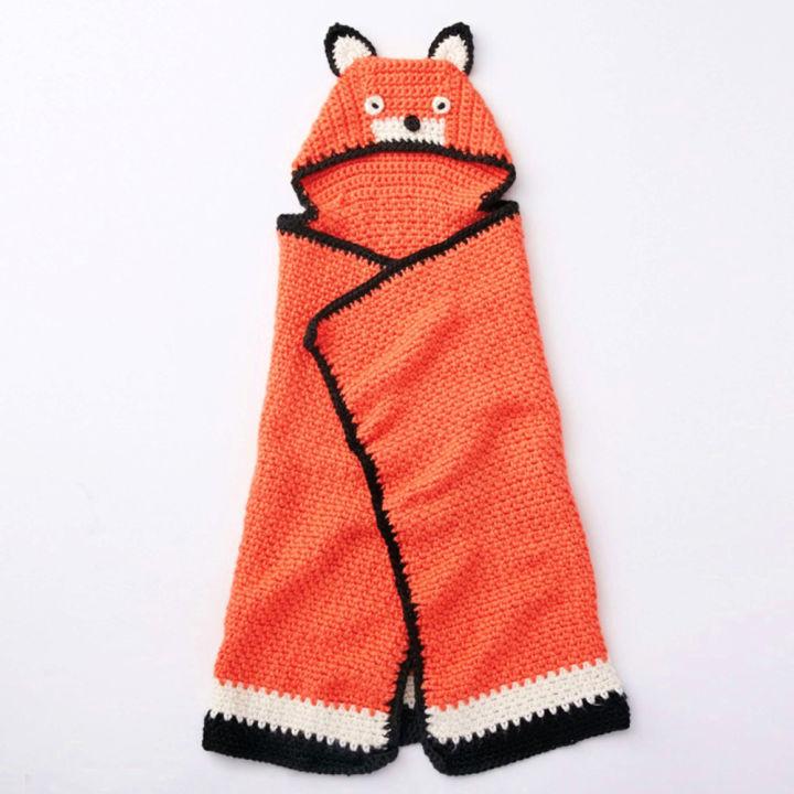 Free Crochet Fox Blanket Pattern