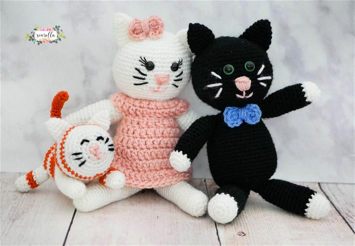 Free Crochet Kitty Family Pattern