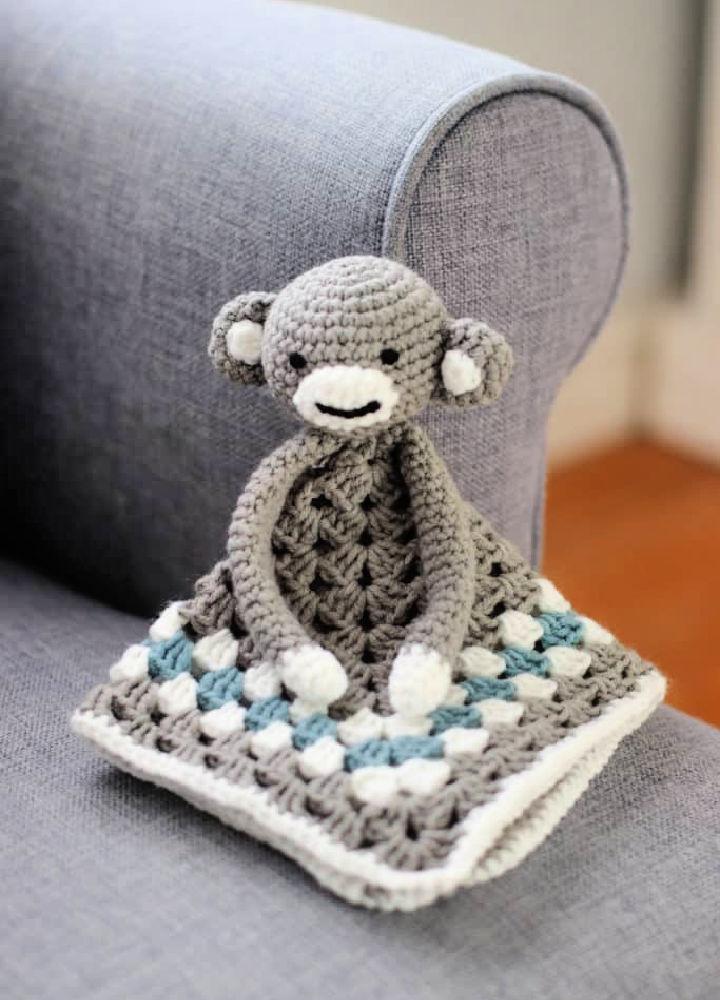 Free Crochet Monkey Lovey Pattern