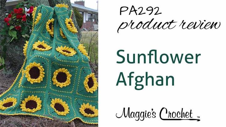 Free Crochet Sunflower Afghan Pattern