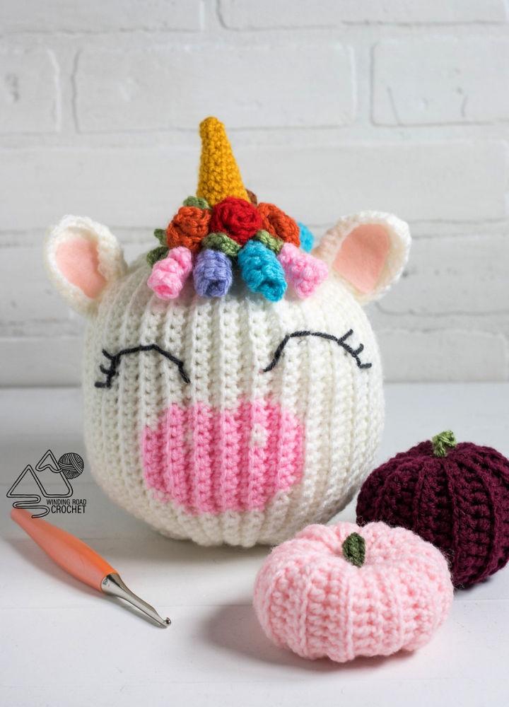 Free Crochet Unicorn Pumpkin Pattern