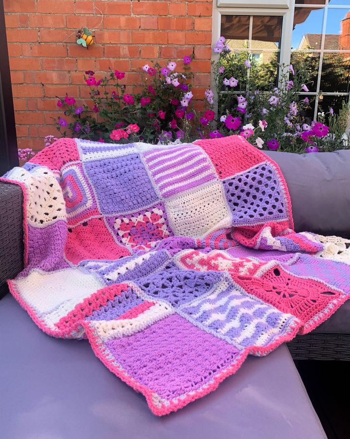 Crochet Granny Square Blanket Pattern for Beginners