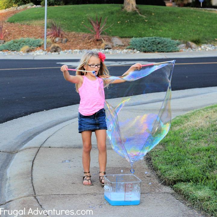 Giant Bubble Wand Step by Step Instructions
