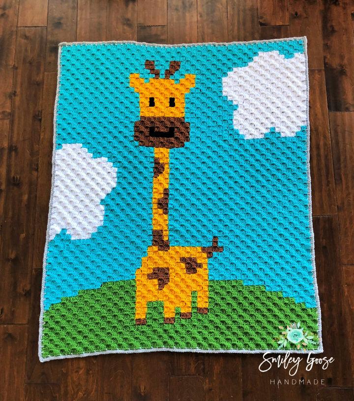 Cool Crochet Giraffe Baby Blanket Pattern