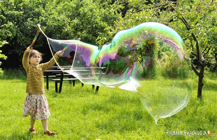 Homemade Tri String Giant Bubble Wand