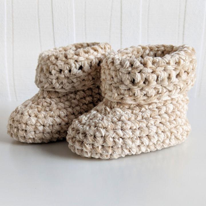 Free Crochet Pattern for Baby Booties