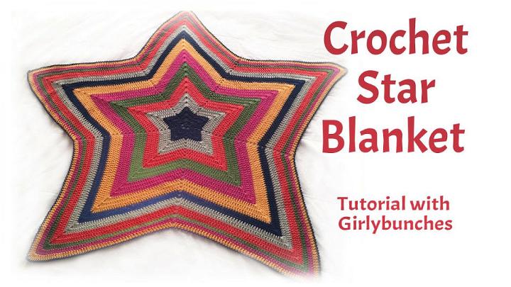 How to Crochet Star Blanket Free Pattern