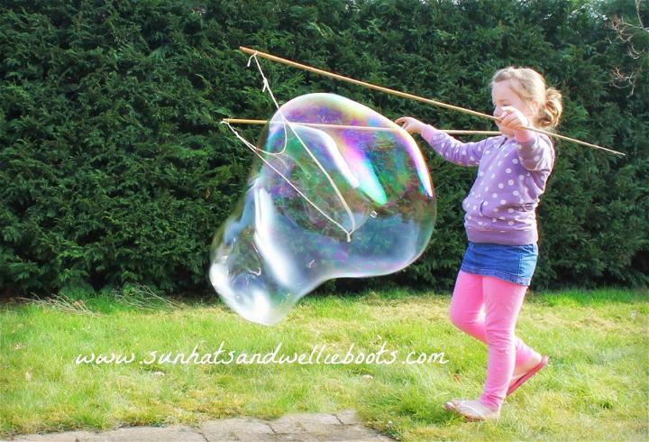 How to Make a Bubble Wand for Giant Bubbles