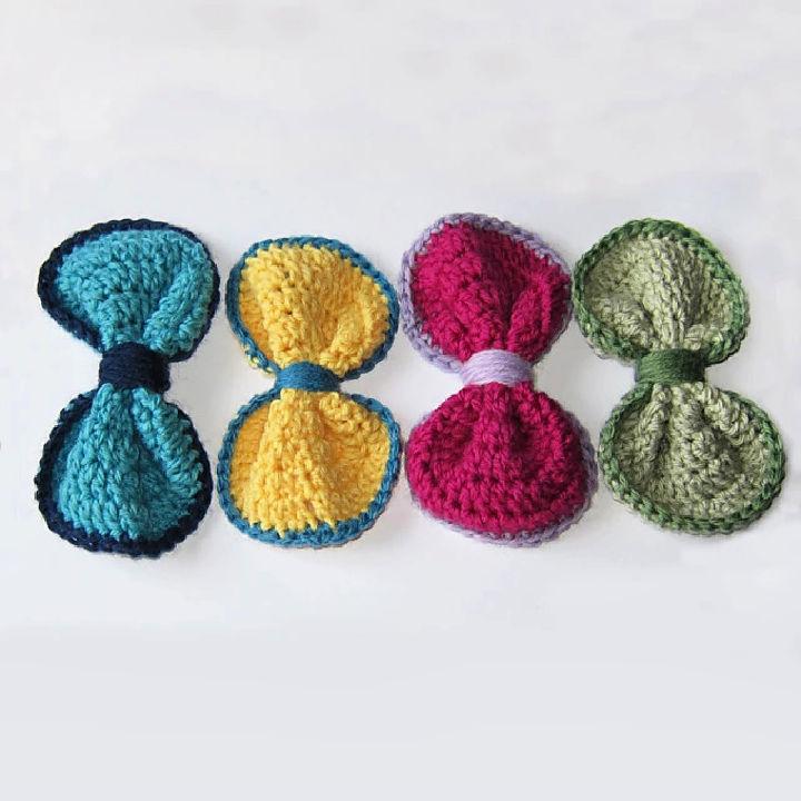 How to Make a Crochet Round Bow - Free Pattern