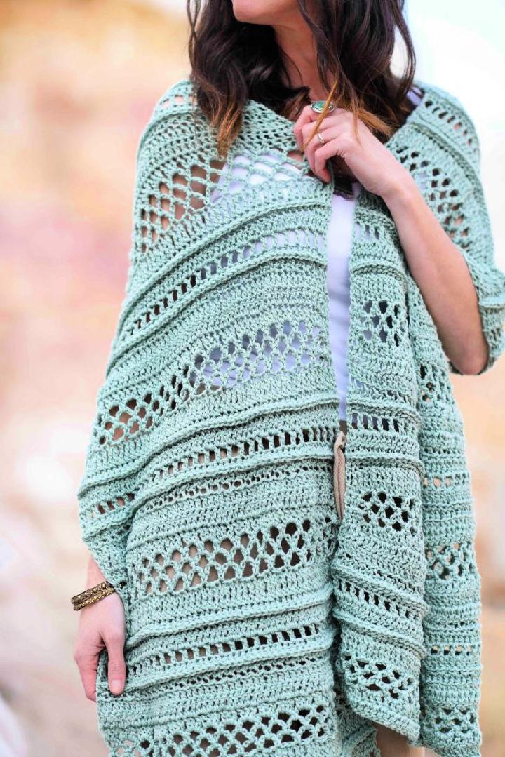 Light Crochet Summer Shawl Pattern