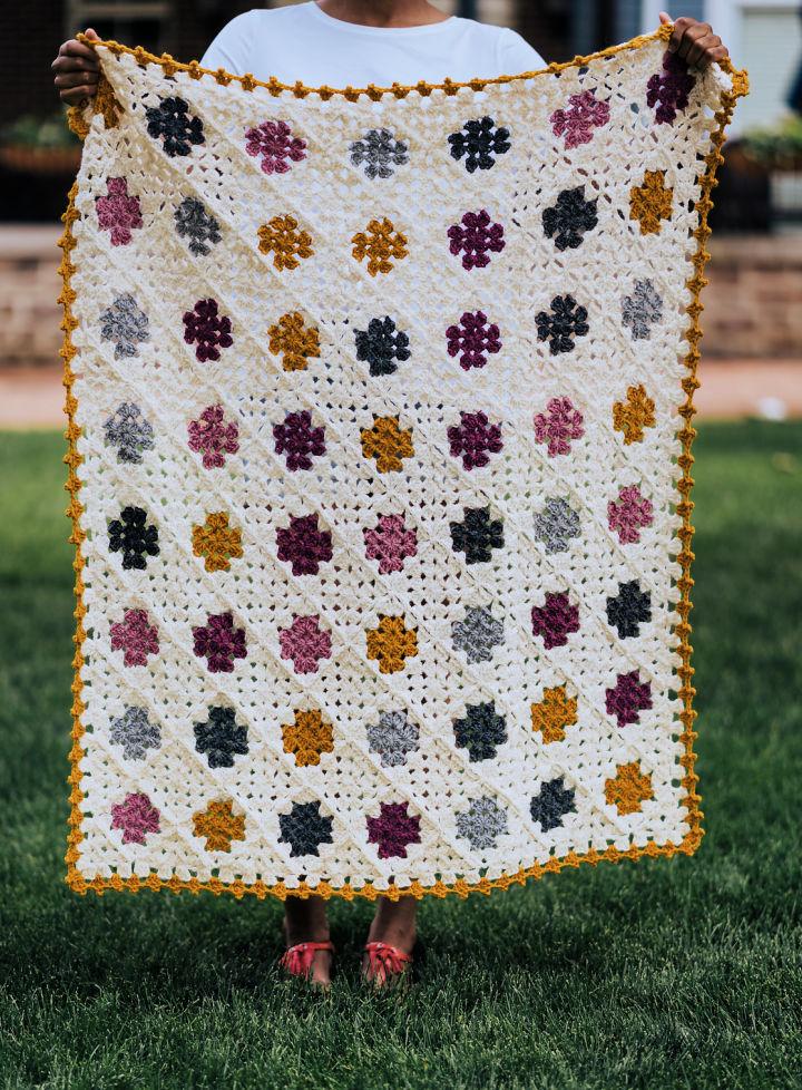 Modern Crochet Granny Square Afghan Pattern
